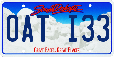 SD license plate 0ATI33