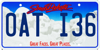 SD license plate 0ATI36