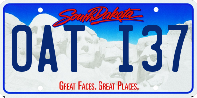 SD license plate 0ATI37