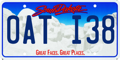 SD license plate 0ATI38