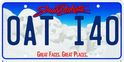 SD license plate 0ATI40