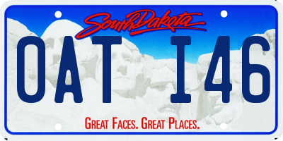 SD license plate 0ATI46