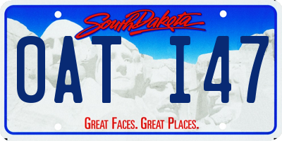 SD license plate 0ATI47