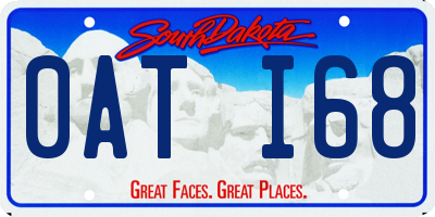 SD license plate 0ATI68