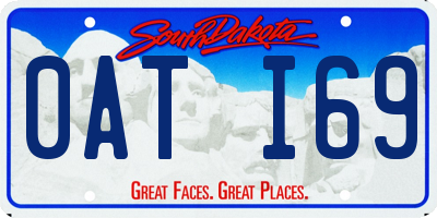 SD license plate 0ATI69