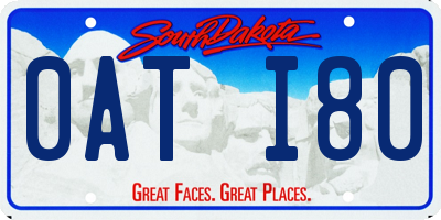 SD license plate 0ATI80