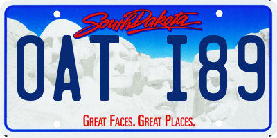 SD license plate 0ATI89