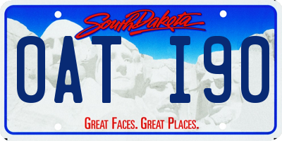 SD license plate 0ATI90