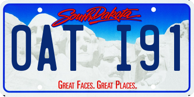 SD license plate 0ATI91