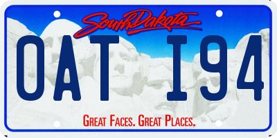 SD license plate 0ATI94