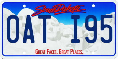 SD license plate 0ATI95