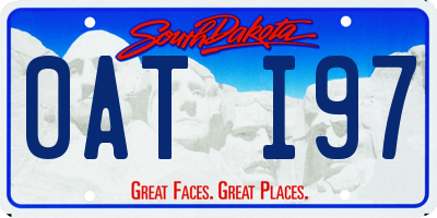 SD license plate 0ATI97