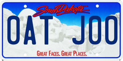 SD license plate 0ATJ00