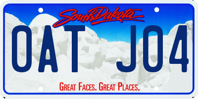 SD license plate 0ATJ04