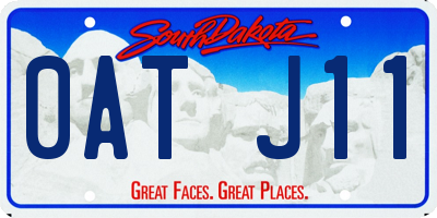 SD license plate 0ATJ11