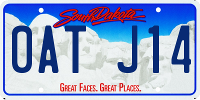 SD license plate 0ATJ14