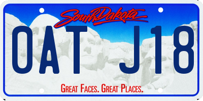 SD license plate 0ATJ18