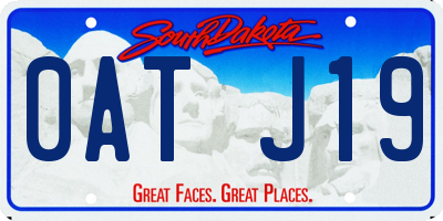 SD license plate 0ATJ19