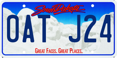 SD license plate 0ATJ24