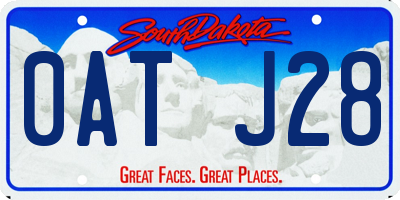 SD license plate 0ATJ28