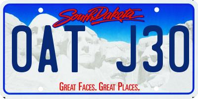 SD license plate 0ATJ30