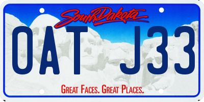 SD license plate 0ATJ33