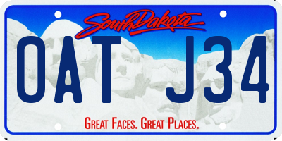 SD license plate 0ATJ34