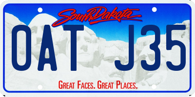 SD license plate 0ATJ35