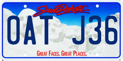 SD license plate 0ATJ36