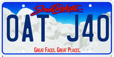 SD license plate 0ATJ40