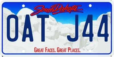 SD license plate 0ATJ44