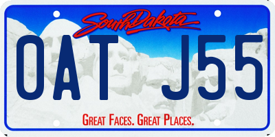 SD license plate 0ATJ55