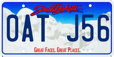 SD license plate 0ATJ56