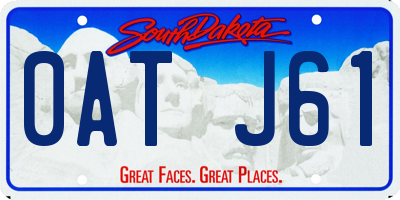 SD license plate 0ATJ61