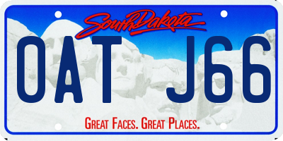 SD license plate 0ATJ66