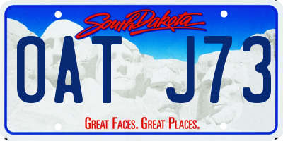 SD license plate 0ATJ73