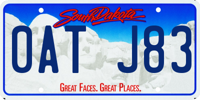 SD license plate 0ATJ83