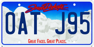 SD license plate 0ATJ95