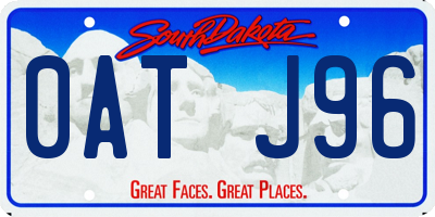 SD license plate 0ATJ96