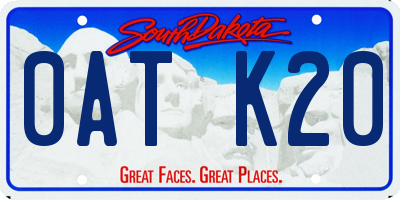 SD license plate 0ATK20