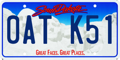 SD license plate 0ATK51