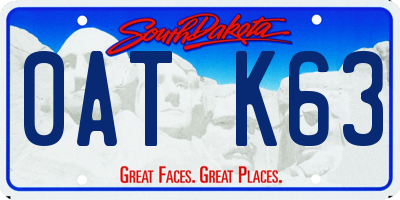 SD license plate 0ATK63