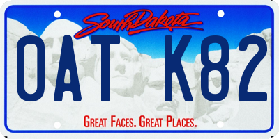 SD license plate 0ATK82