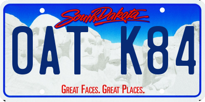 SD license plate 0ATK84