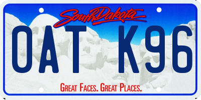 SD license plate 0ATK96