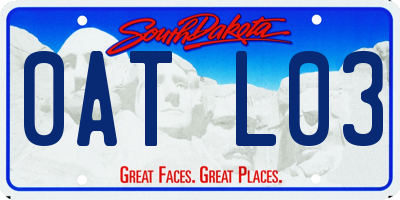 SD license plate 0ATL03