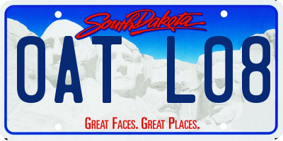 SD license plate 0ATL08