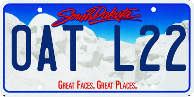 SD license plate 0ATL22