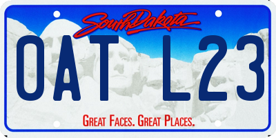 SD license plate 0ATL23