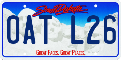 SD license plate 0ATL26